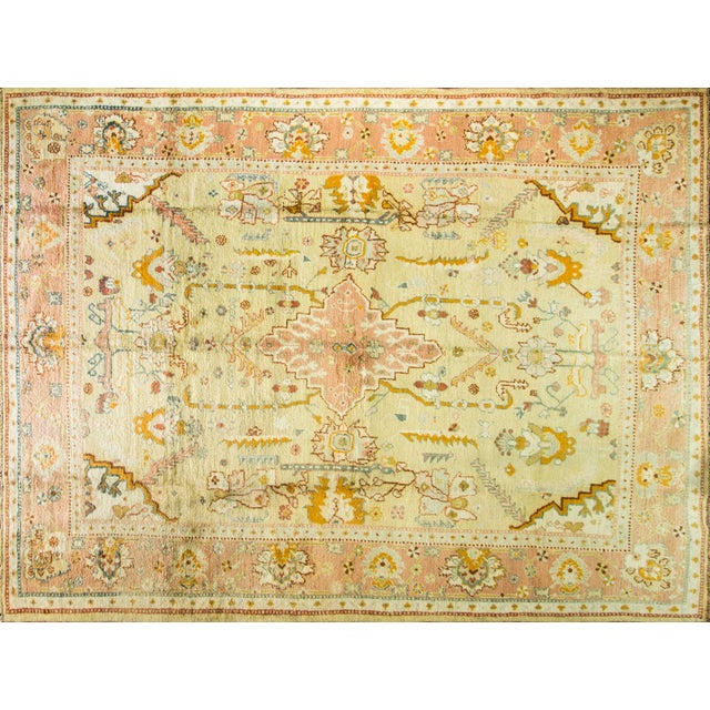 Ushak rugs have been in production since the 15th century with superb wool and natural dyes. Unlike other Turkish rugs,...