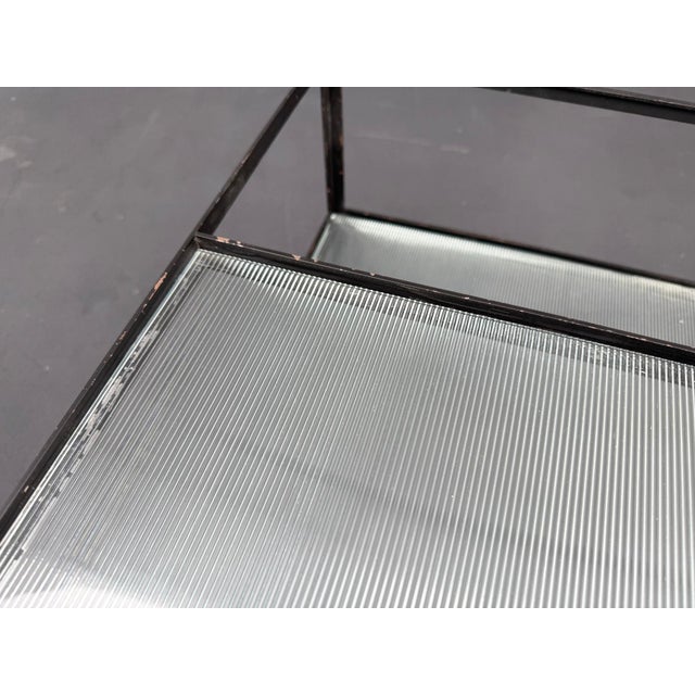 Black Serving Trolley by Herbert Hirche for Christian Holzäpfel, Germany, 1960s For Sale - Image 8 of 12