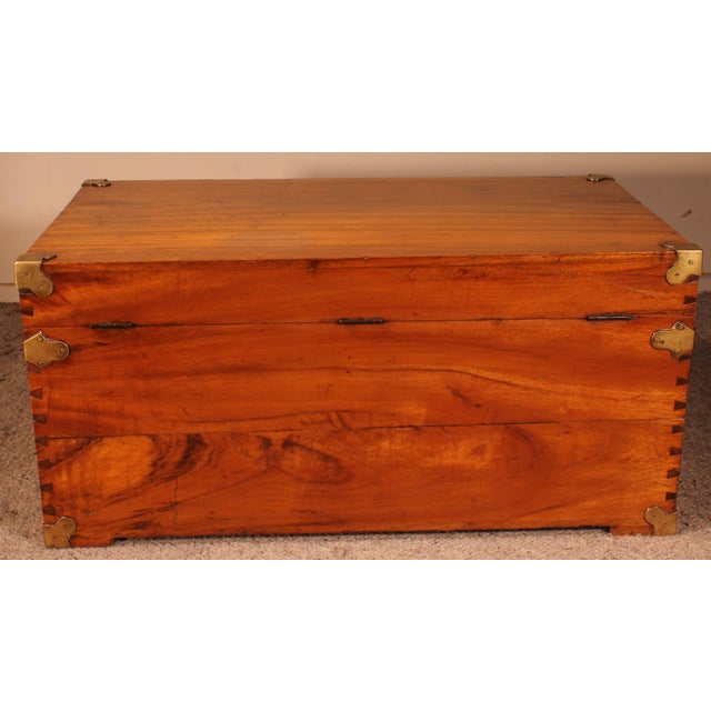 Camphor Wood Campaign Chest For Sale - Image 9 of 15