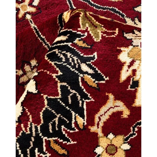 Textile Mogul, One-of-a-Kind Hand-Knotted Area Rug in Red, 8' 2" x 10' 1" For Sale - Image 7 of 8