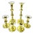 Vintage Baldwin Brass Candlesticks With Glass Bobeches, Set of 6 For Sale
