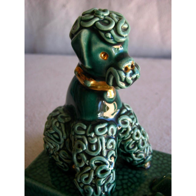 Mid 20th Century French Poodle Frame Card Holder Figurine For Sale - Image 6 of 6