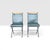 Wood Sculptural Iron X-Frame Dining Chairs in Dark Green Leather – Set of 4 For Sale - Image 7 of 15