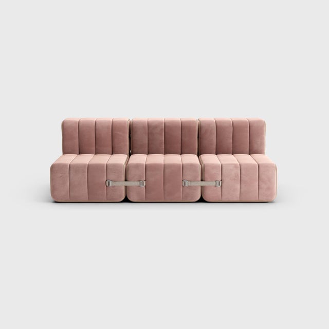 Not Yet Made - Made To Order Curt Modular Set - Flexible 3-Seater - Barcelona - Lotus - V3347/24 (Pink) by Ambivalenz, Set of 6 For Sale - Image 5 of 5
