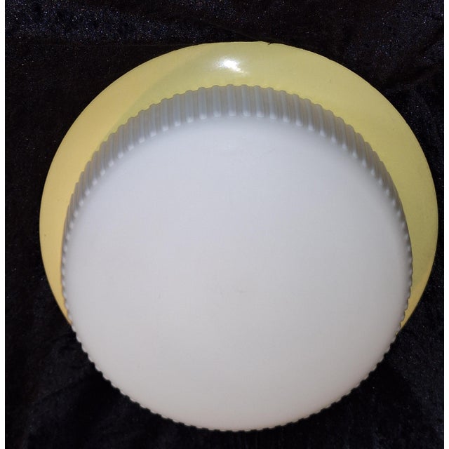 Mid-Century Modern Mid-Century Modern Ceiling Lamp with Yellow Metal Base by Bega, 1960s For Sale - Image 3 of 9