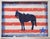 American Horse Stars Stripes Red White Blue Pop Art Americana Minimalism Folk Art Original Painting Cleo Plowden For Sale - Image 3 of 3