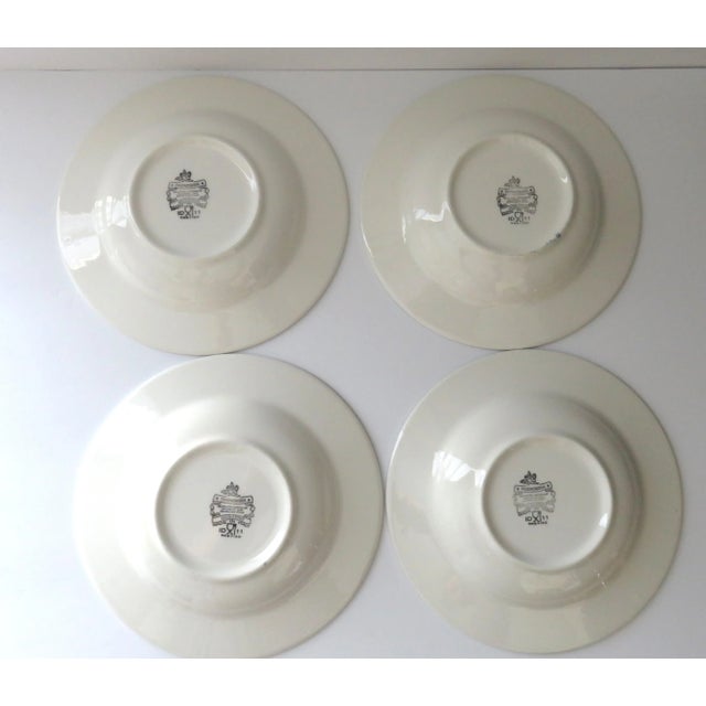 Italian Vintage Pagnossin Bowls Soup/Salad Treviso Spa Blueberry Italy- Set of 4 For Sale - Image 3 of 6