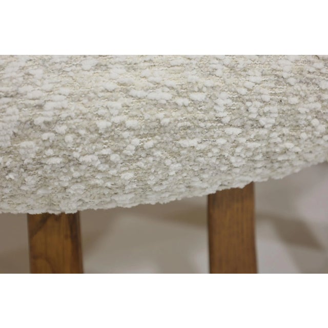 Off-white Edward Wormley for Dunbar Toadstool Ottoman For Sale - Image 8 of 9