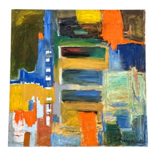 Contemporary Original Abstract Painting by Stephen Heigh “Fields” For Sale