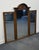 HIGH END VINTAGE Burled Walnut Italian Provincial 58" Tri-View Mirror Cannot identify manufacturer, but comparable in...