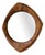 Vintage French Riviera Wicker-Framed Mirror, 1960s For Sale