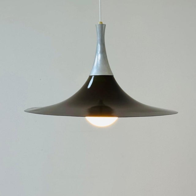 Danish Witch Hat Pendant Lamp by Bent Karlby, 1970s For Sale - Image 11 of 11