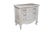A stunning vintage French Provincial style pickled oak commode or dresser beautifully showcases a romantic, light-toned...