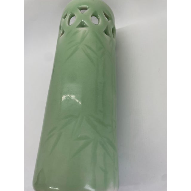 Late 19th Century Chinese Celadon Glazed Porcelain Vase For Sale - Image 4 of 8