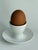 Salt and pepper set of 2 egg cups Series: FORM 2000 Material: Porcelain Design: Raymond Loewy Condition: Very good used...