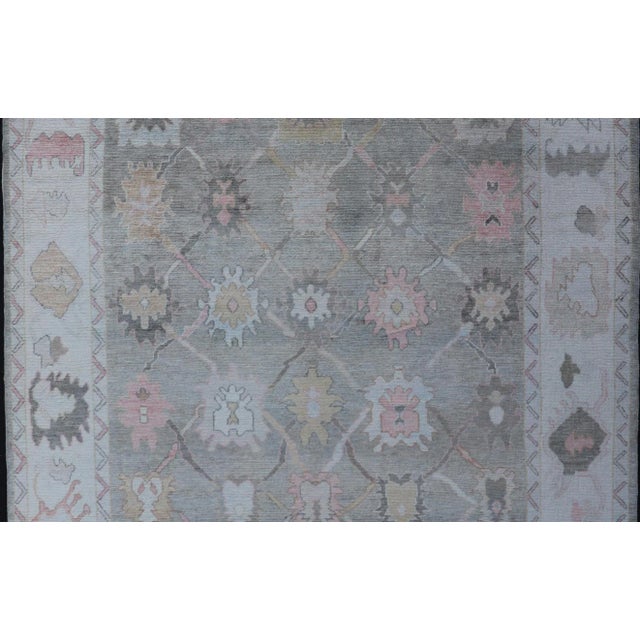 Turkish Oushak Rug Medallion Design by Keivan Woven Arts, 9' X 11'9 For Sale - Image 4 of 10