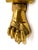 Victorian Vintage Brass Hand Door Knocker – Victorian Style Clenched Hand – Georgian Revival Hardware For Sale - Image 3 of 13
