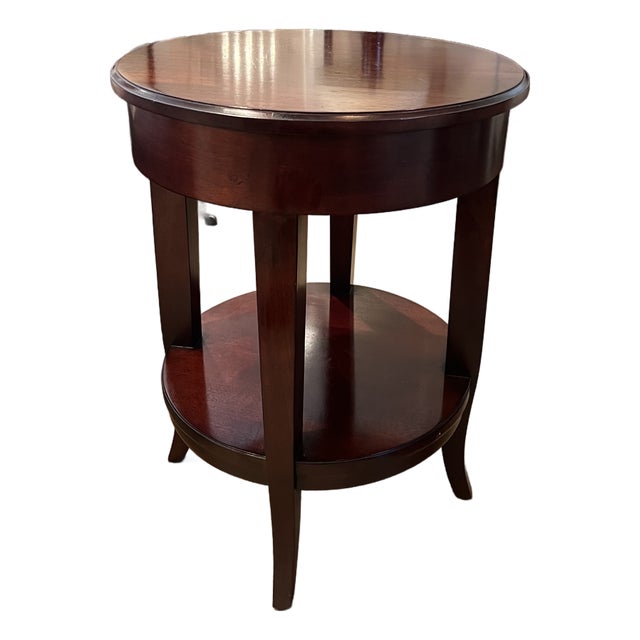 Milling Road for Baker Furniture Round Side or Cocktail Table For Sale