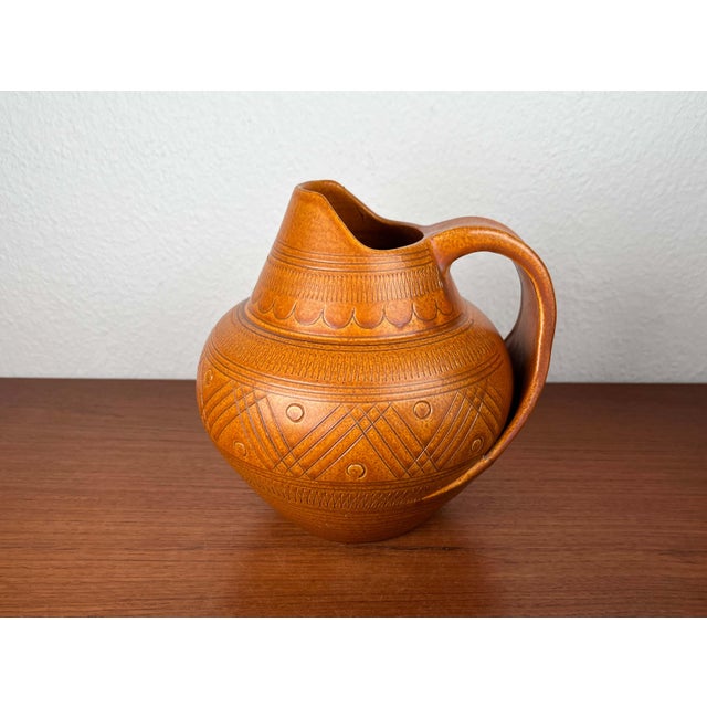 Mid-Century Modern German Studio Pottery Carafe Vase from Wilhelm Kagel, Partenkirchen, 1960s For Sale - Image 5 of 18