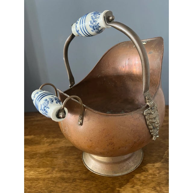 Antique Copper Coal Scuttle For Sale - Image 4 of 12