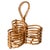 French Riviera Bottle Rack in Curved Bamboo and Wicker, Italy, 1970s For Sale - Image 11 of 11