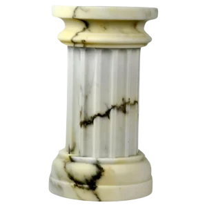Handmade Column Vase in Paonazzo Marble Satin by Fiammetta V.