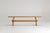 A pair of mid-century brutalist benches crafted entirely from solid pine wood. They originate from the 1960s or 1970s....