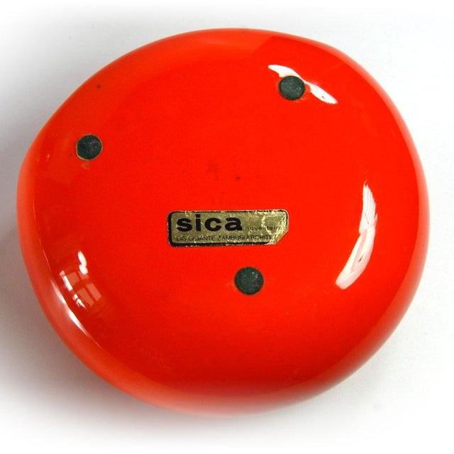 Mid-Century Green Ceramic Ashtray by Boccato, Gigante, Zambusi for Sicart, Italy, 1970s For Sale - Image 10 of 11