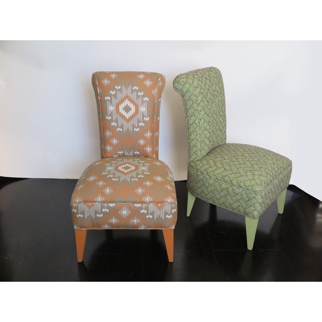 Mid-Century Modern 1950s Pair of French Mid-Century Side Chairs For Sale - Image 3 of 4
