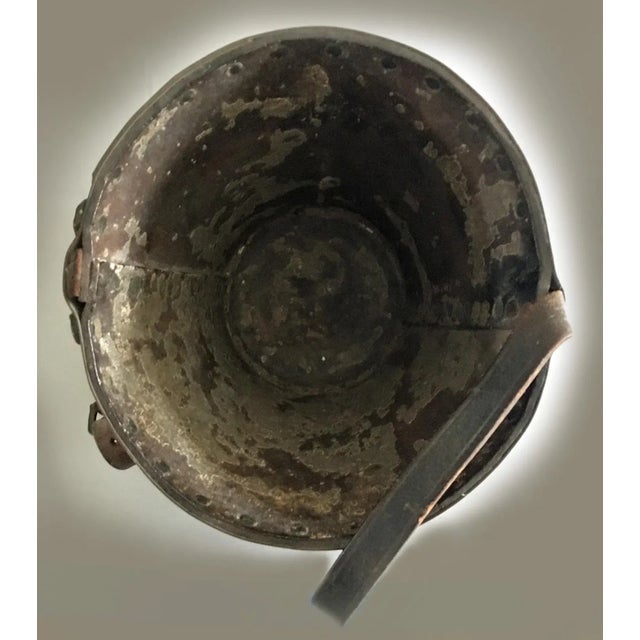 English Leather and Copper Fire Bucket For Sale In Boston - Image 6 of 8
