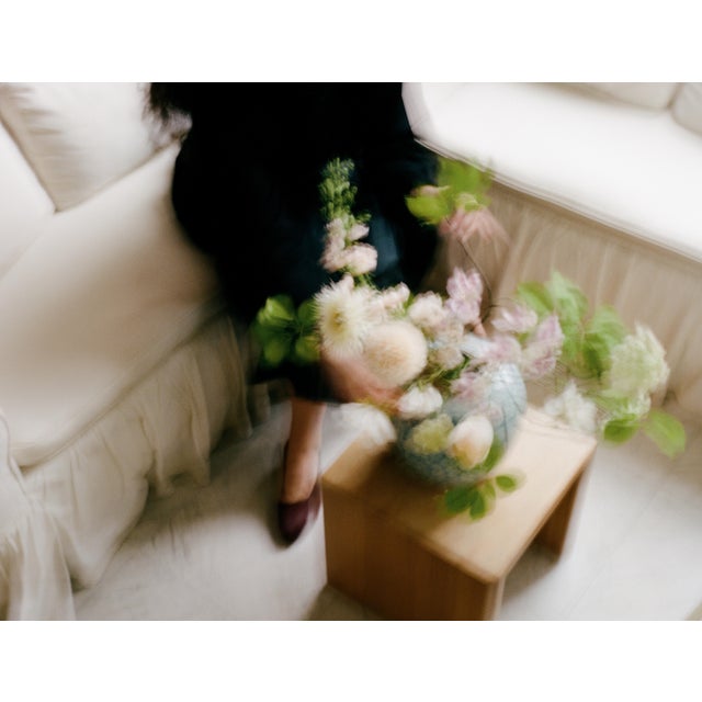 Vanity Mirror Floral Arrangement by Apartment 387 For Sale - Image 4 of 8