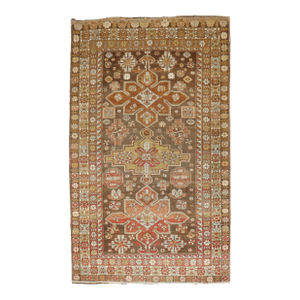 Zabihi Collection Caucasian Brown Decorative Accent Size Rug