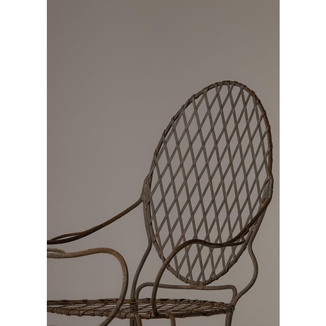 English Pair of Rose Tarlow Twig Armchairs and Side Table, Attributed, 3 Pieces For Sale - Image 3 of 3