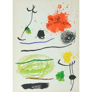 Joan Miro, Obra Inedita Recent VII, Lithograph For Sale