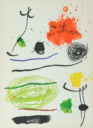 Joan Miro, Obra Inedita Recent VII, Lithograph