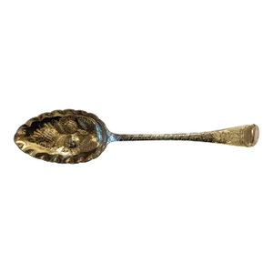 Late 19th Century English 1898 Sterling Silver Berry Spoon