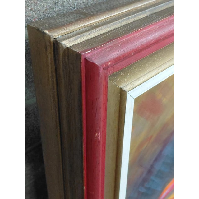 Wood Framed Signed "Matador" Painting on Canvas by Teresa Perea For Sale - Image 7 of 10