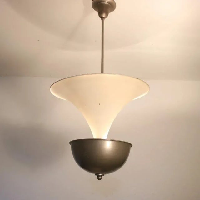 Art Deco Hanging Lamp, Netherlands, 1930s For Sale - Image 3 of 11