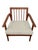 Mid-Century Modern Walnut Arm Chairs - Refinished & Reupholstered! For Sale - Image 9 of 10
