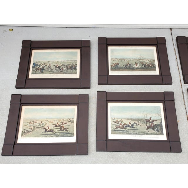 Antique Complete Set of Eight Hunting Prints Titled 'The Quorn Hunt' by H Alken, and Engraved by F C Lewis For Sale - Image 10 of 12