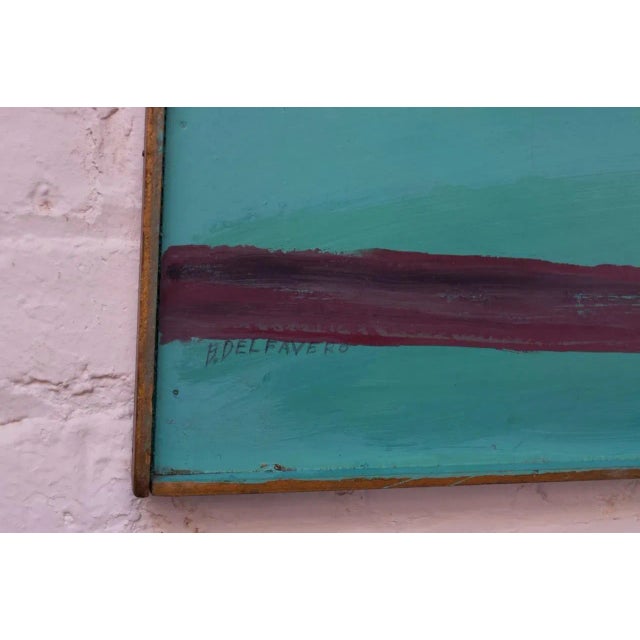 Outsider Art "Indian and Caravan" Oil on Panel by Bruno Del Favero For Sale In New York - Image 6 of 13