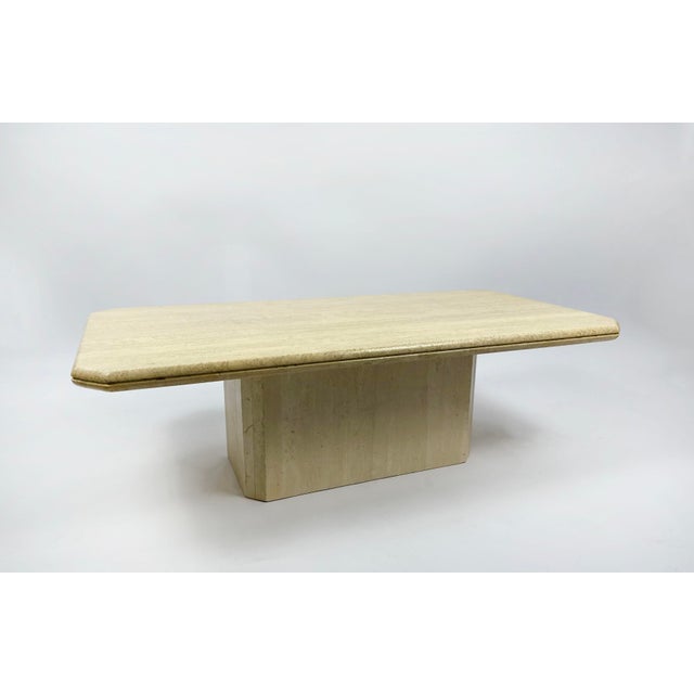 Stone Vintage Coffee Table in Travertin, 1970s For Sale - Image 7 of 7