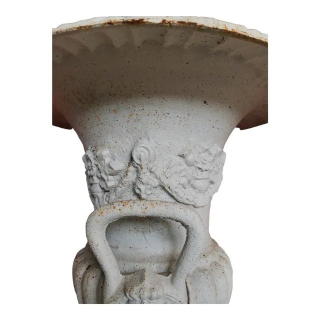 Pair of iron garden medici vases. 1950s. Size: 100 cm high good condition. This piece is attributed to the mentioned...