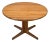 Mid-Century Teak Round Dining Table from Gudme Furniture Factory, 1960s For Sale
