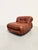 Brown Vintage Italian Soriana Chair in Original Cognac Leather by Afra & Tobia Scarpa for Cassina, 1960s For Sale - Image 8 of 18