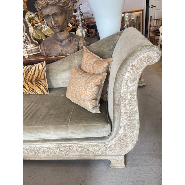 French Empire Recamier Mahogany Daybed 18Th. C. For Sale In West Palm - Image 6 of 17