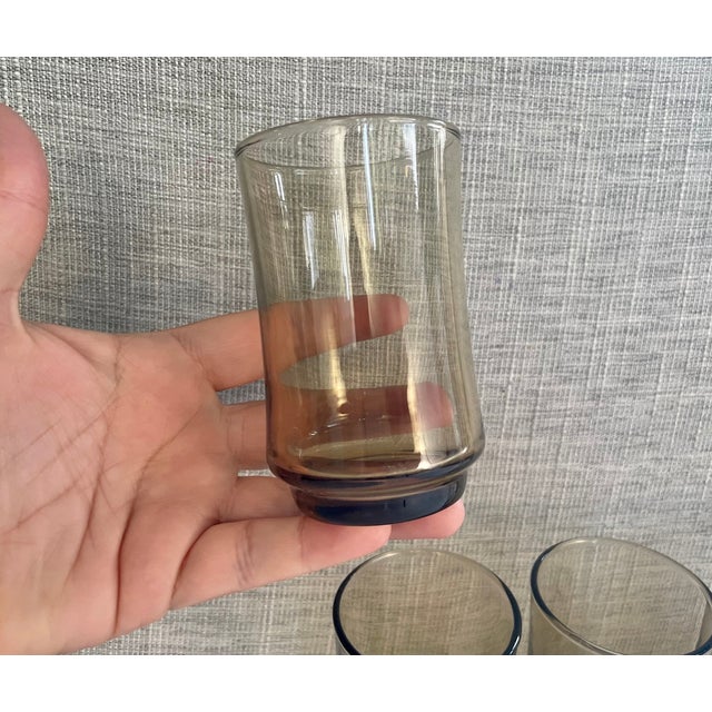 Mid-Century Modern Vintage Midcentury Modern Libbey Tawny Glasses – Set of 4 For Sale - Image 3 of 5