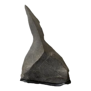 Abstract Scholar Rock Viewing Stone on Wood Stand