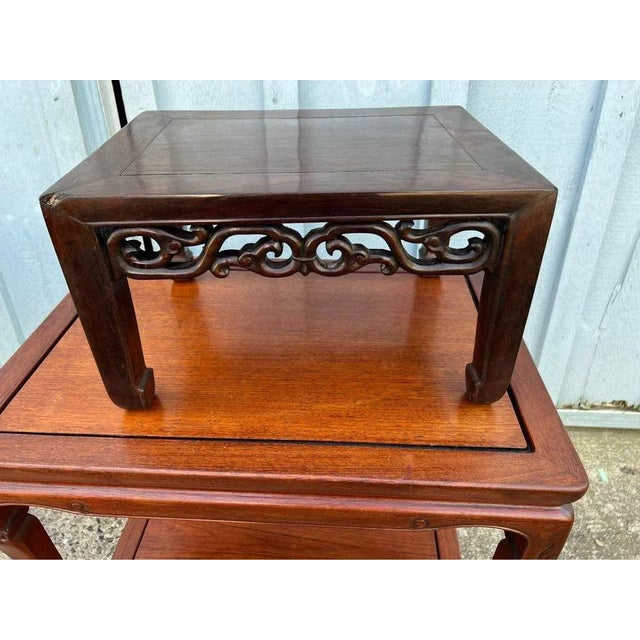 Antique 19th Century Ming Style Chinese Hongmu Low Coffee Table For Sale - Image 9 of 11