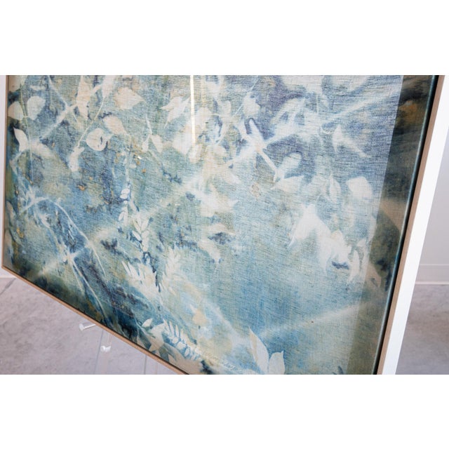 On the Days When I Believe by Kristen Abbott, Original Cyanotype, Framed For Sale In Des Moines, IA - Image 6 of 7